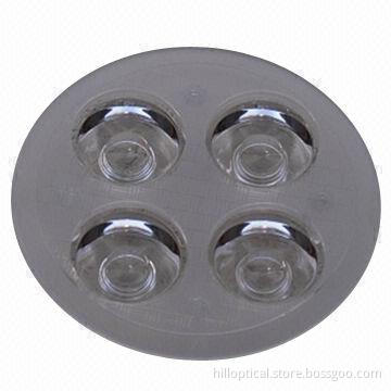4-in-1 LED Downlight Lens for Cree-XPE, with 45 or 60° LED Lens Angle